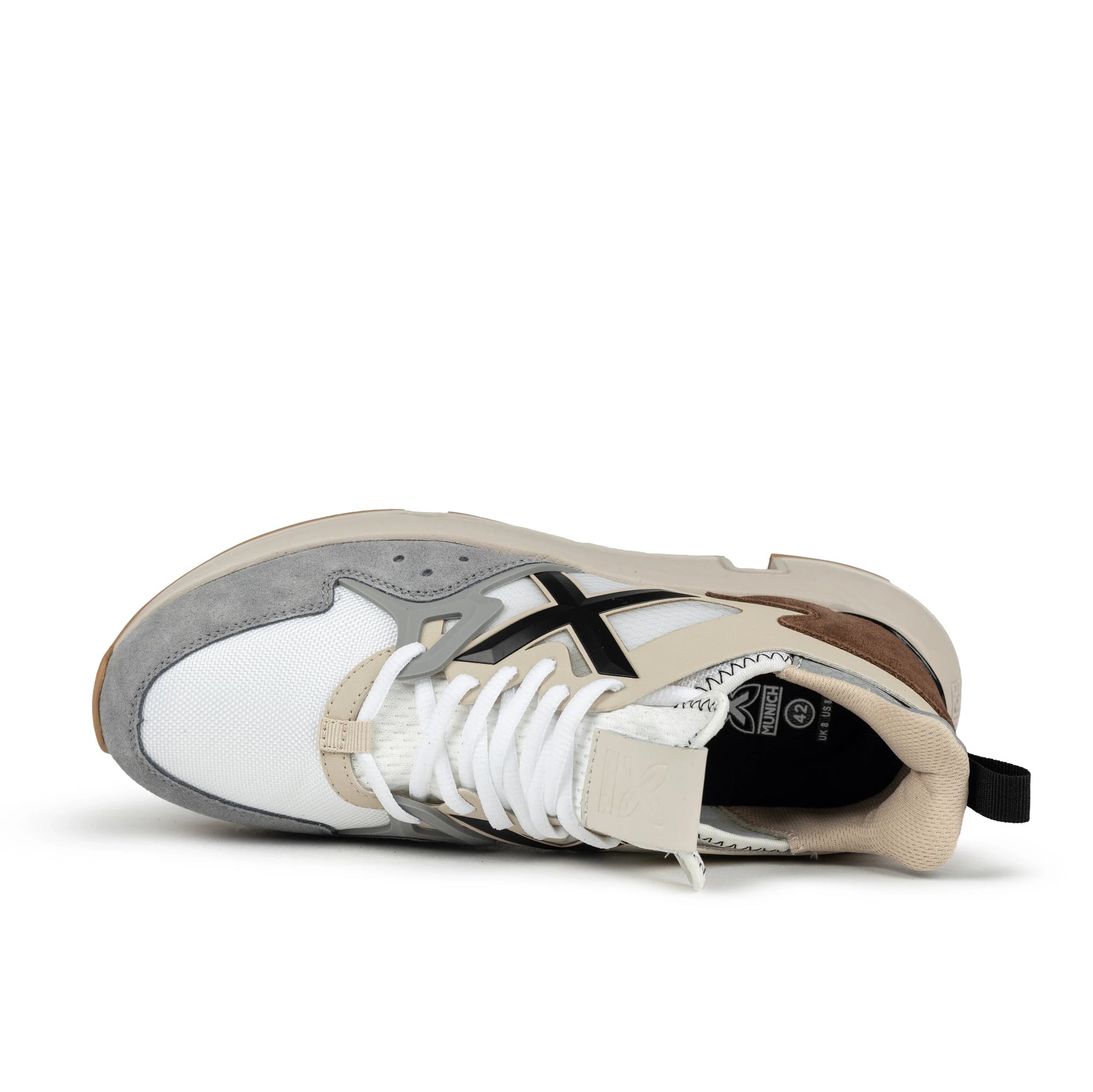 Sneakers de la marca munich unisex modelo clik 75 en color blanco