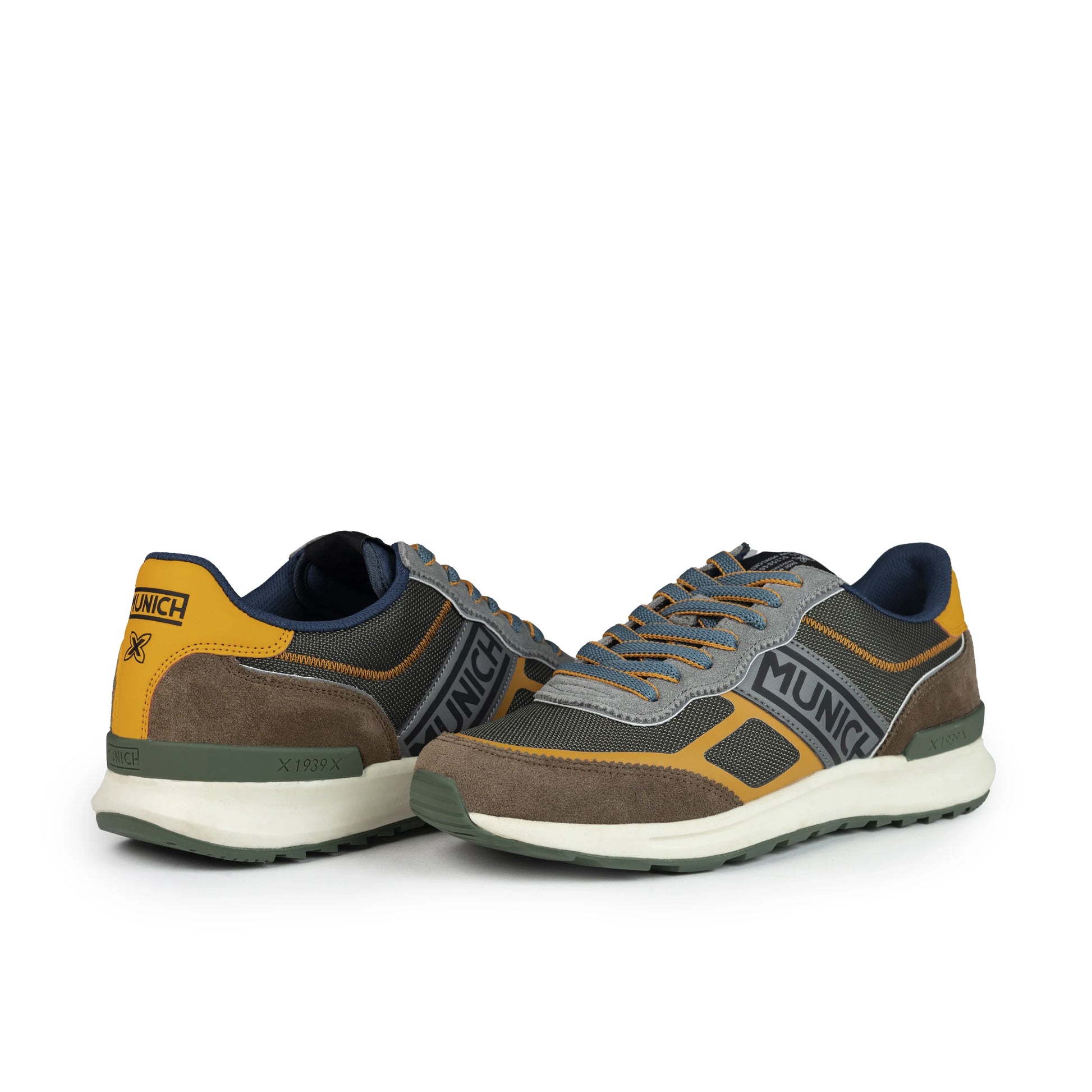 Sneakers de la marca munich para hombre modelo corsa 07 en color caqui