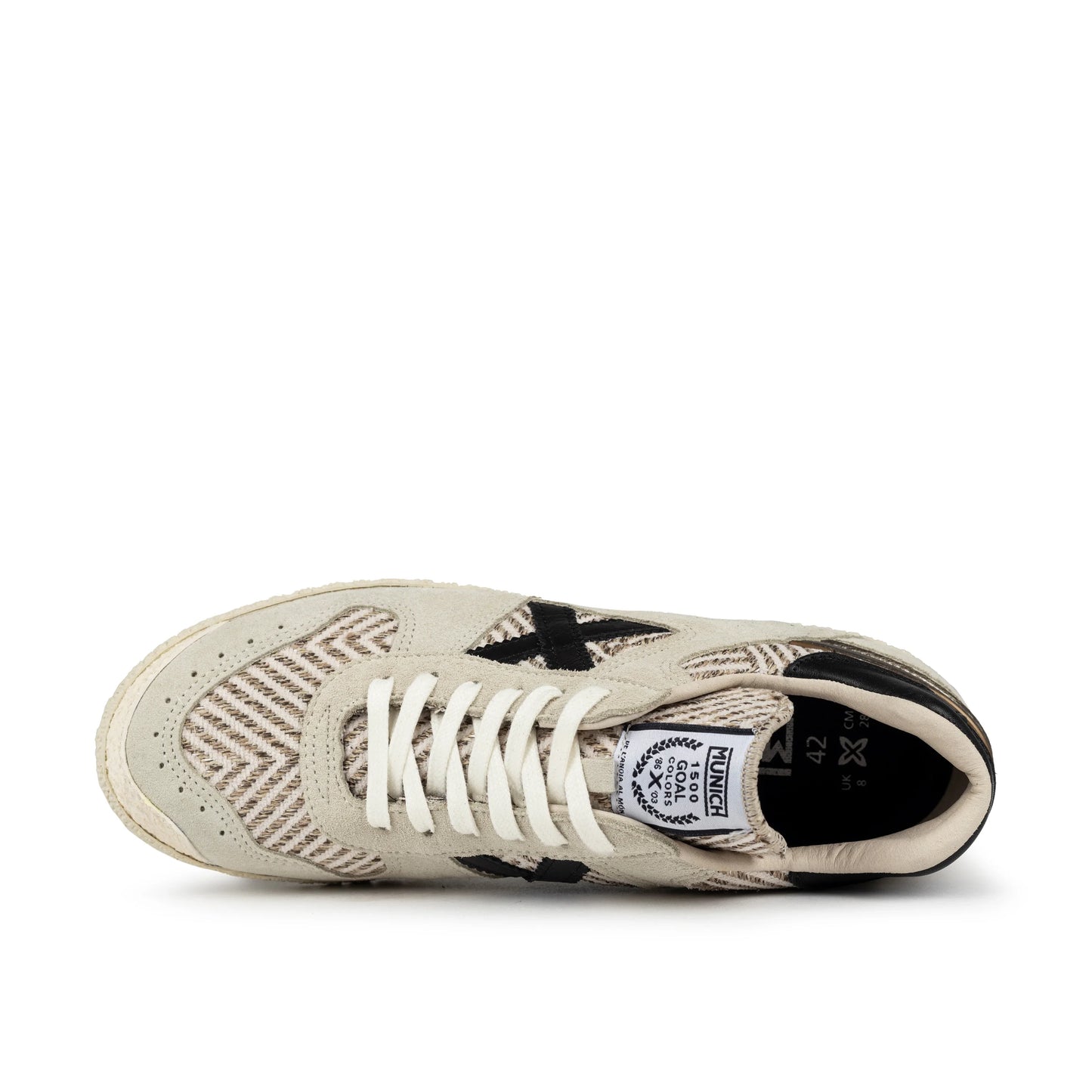 Sneakers de la marca munich unisex modelo goal 1601 en color beige