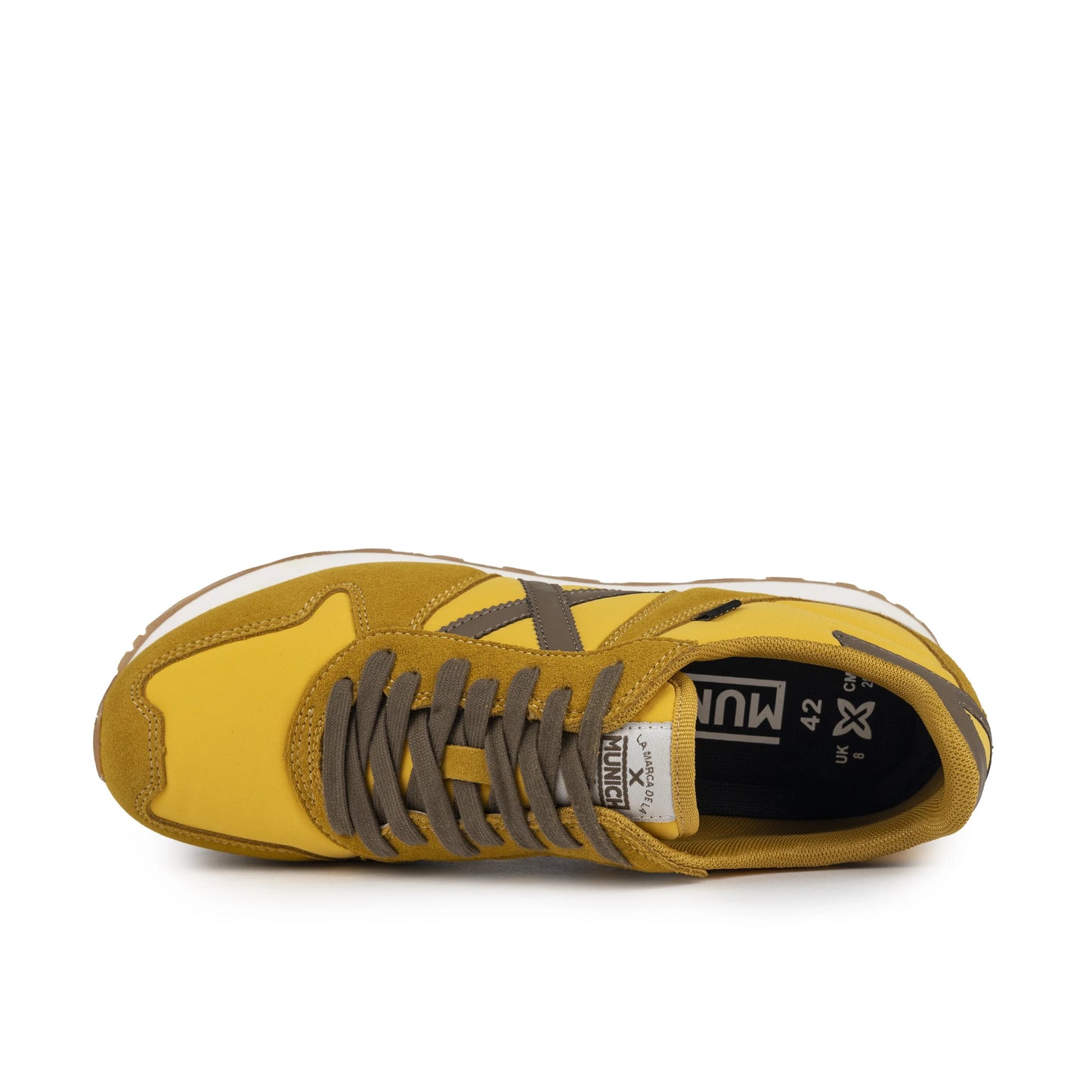 Sneakers de la marca munich para hombre modelo massana classic man 63 en color amarillo