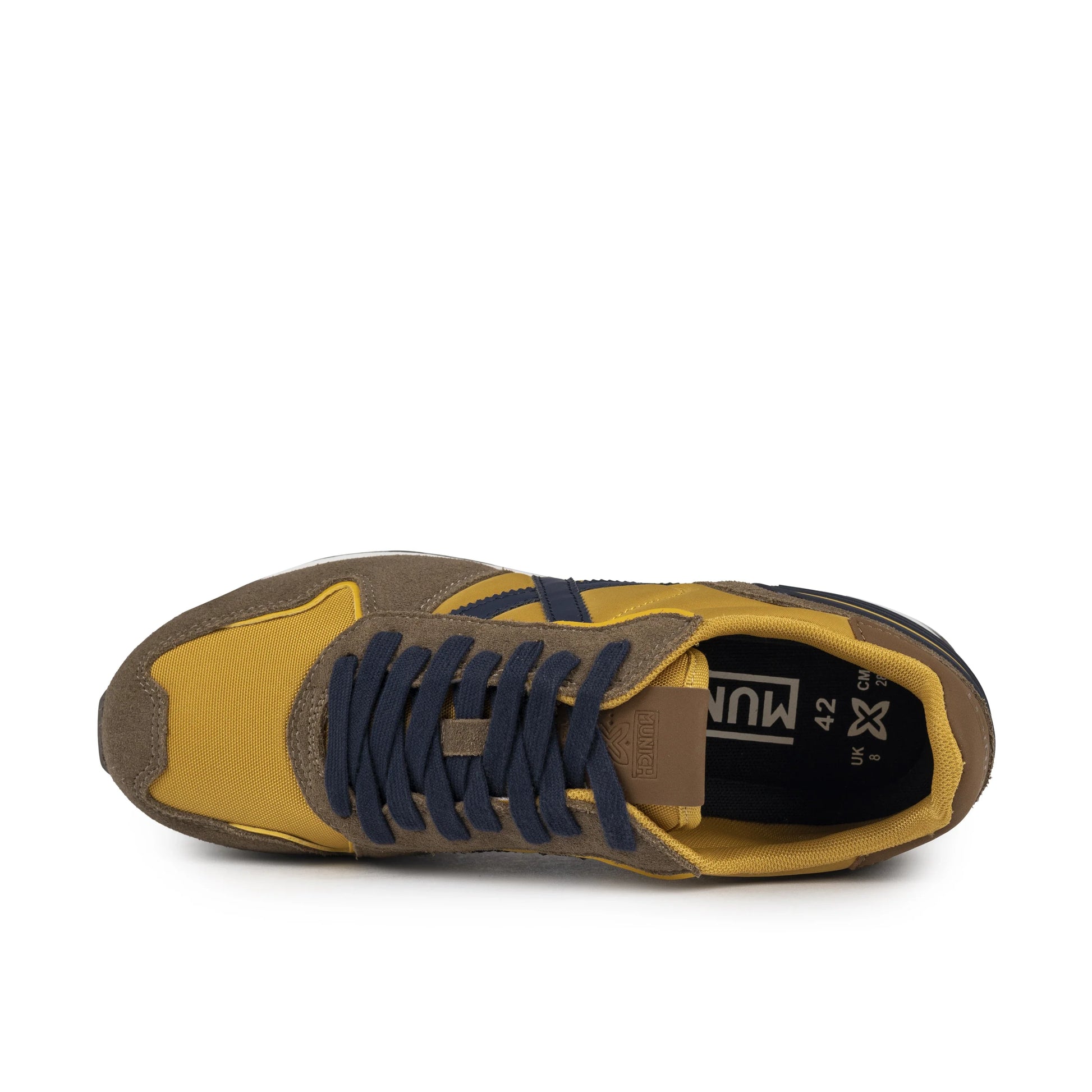 Sneakers de la marca munich para hombre modelo massana club 564 en color amarillo