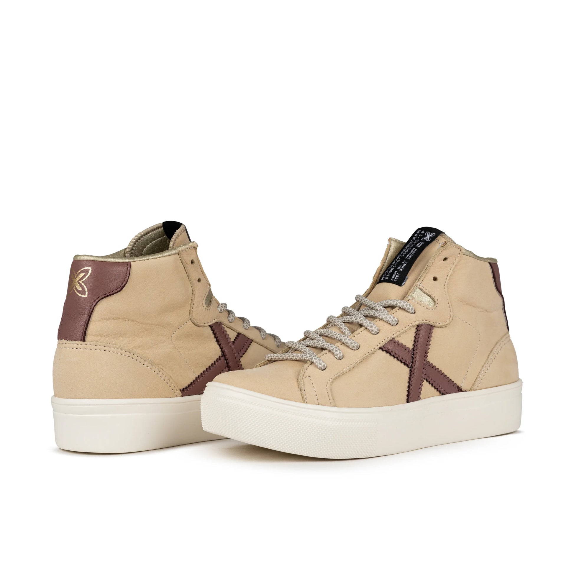 Sneakers de la marca munich para mujer modelo nim 39 en color beige