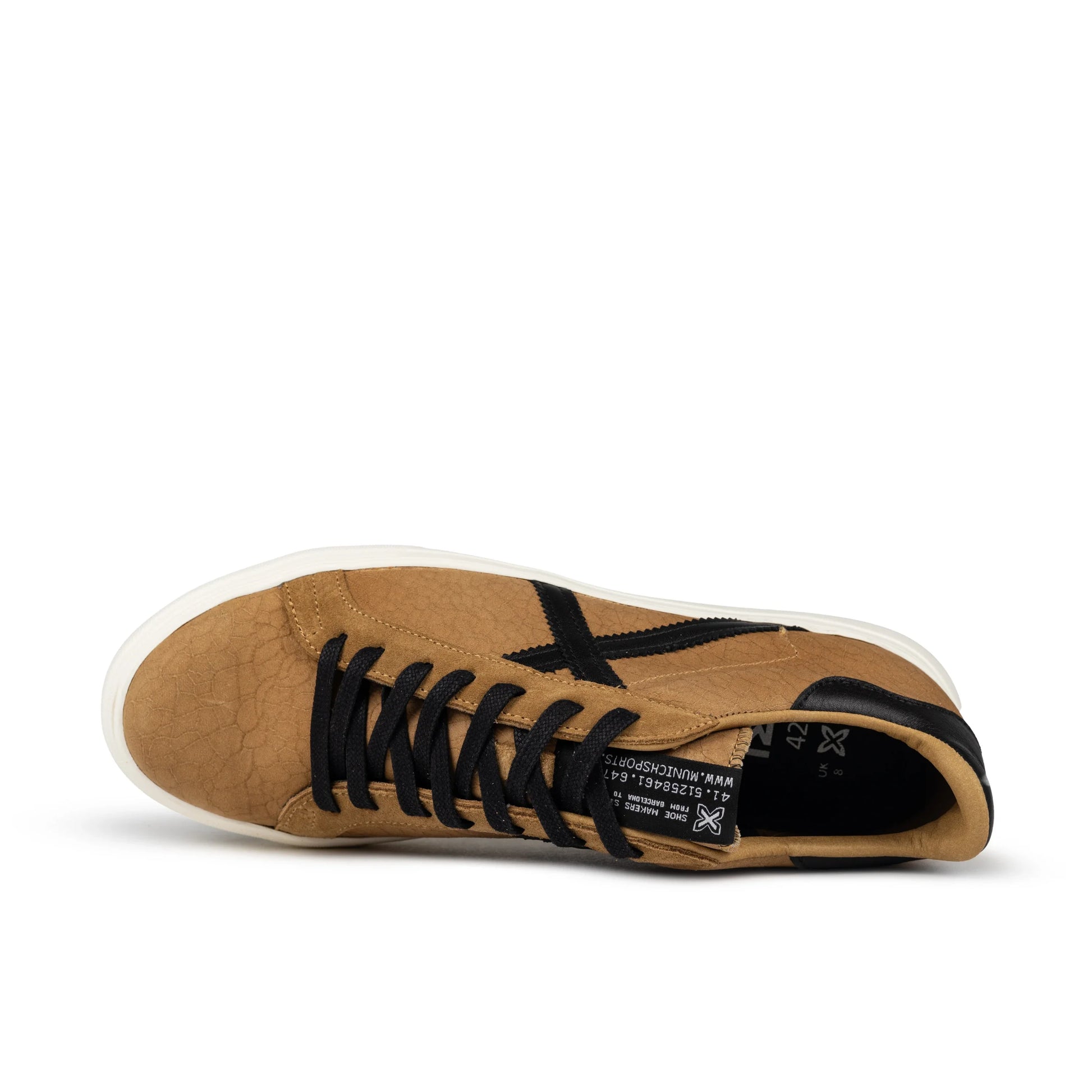 Sneakers de la marca munich para hombre modelo rete 102 camel en color marrón