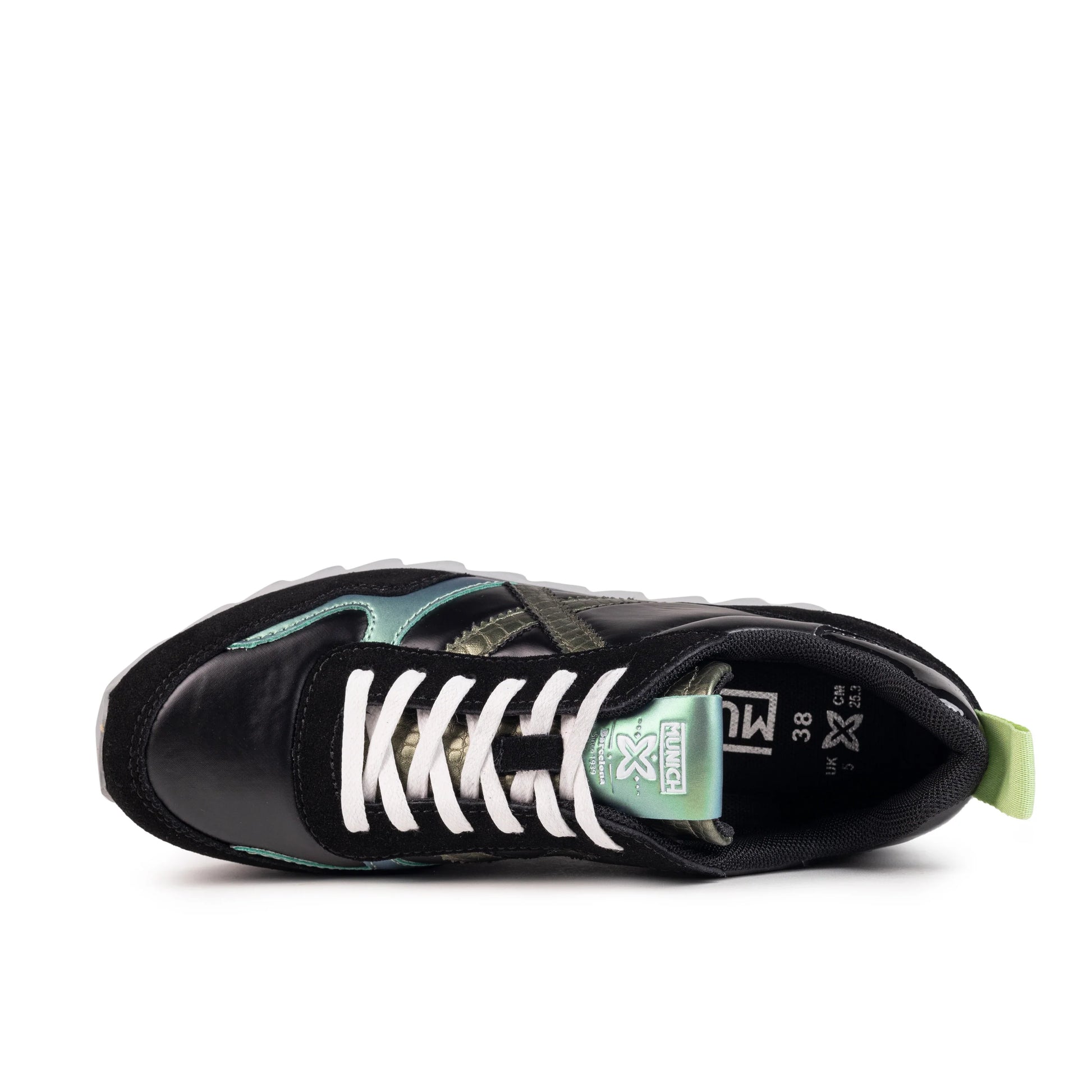 Sneakers de la marca munich para mujer modelo ripple 63 en color negro