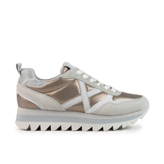 Sneakers de la marca munich para mujer modelo ripple 64 en color gris