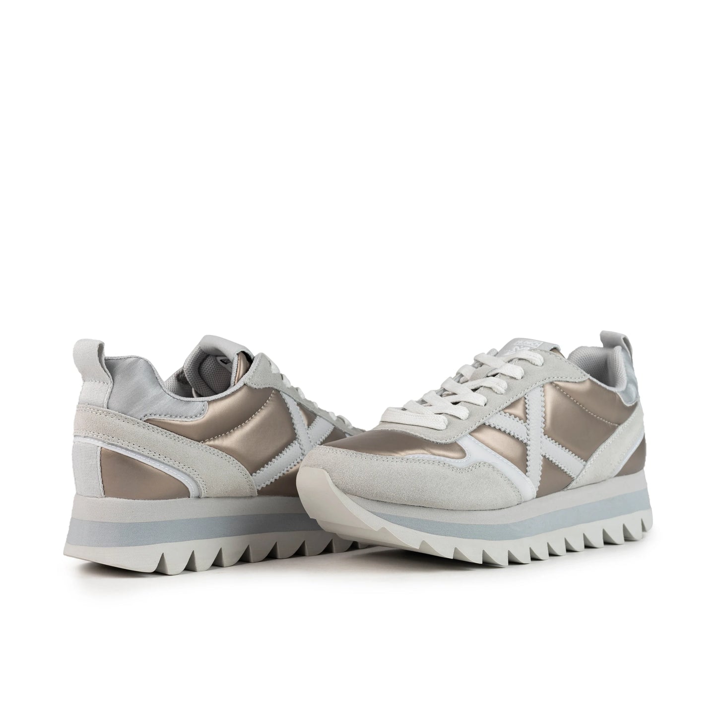 Sneakers de la marca munich para mujer modelo ripple 64 en color gris