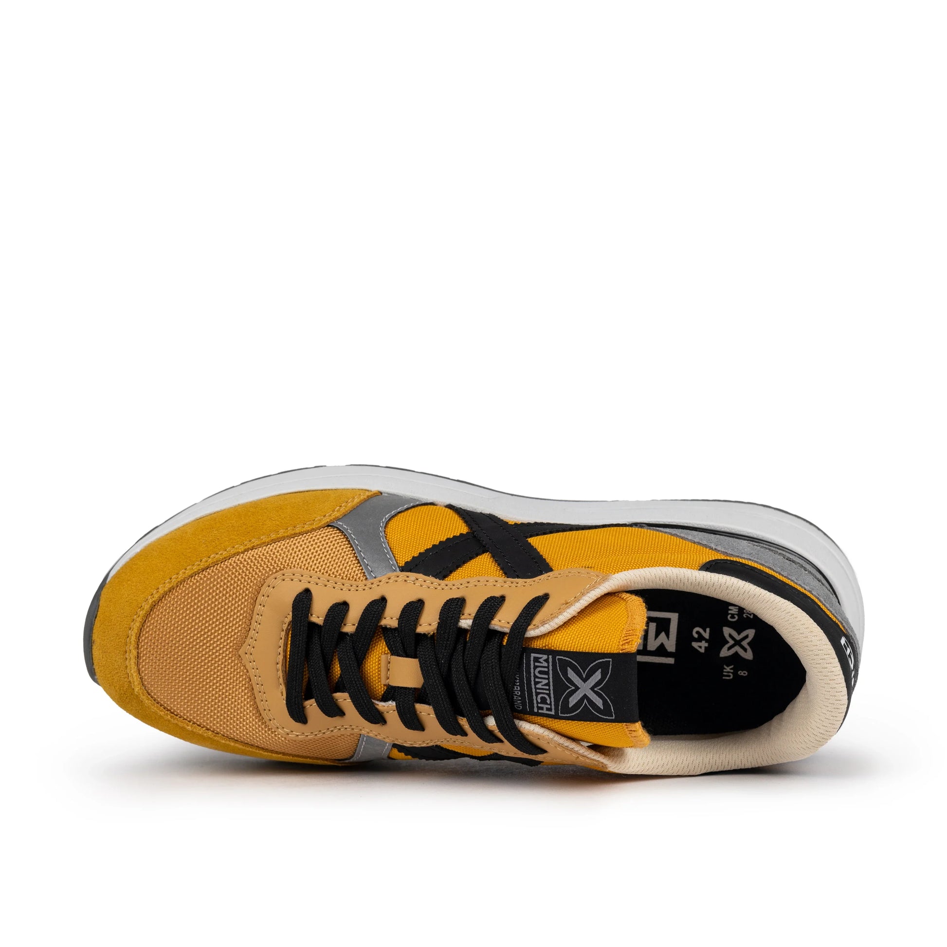 Sneakers de la marca munich unisex modelo soon 61 en color amarillo