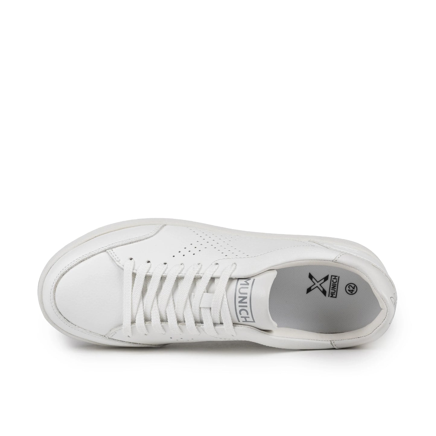 Sneakers de la marca munich unisex modelo x court 09 en color blanco