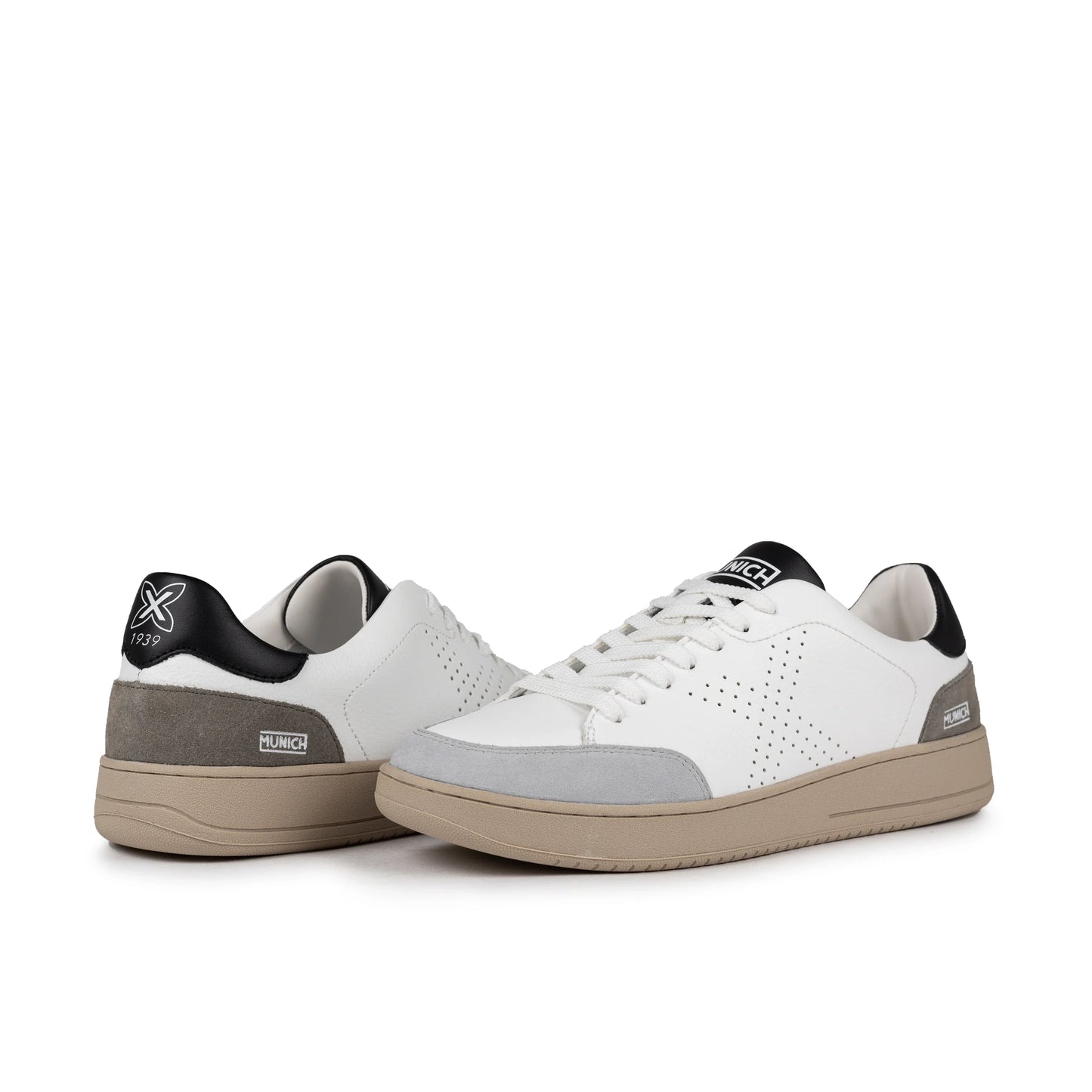 Sneakers de la marca munich unisex modelo x court 14 en color blanco