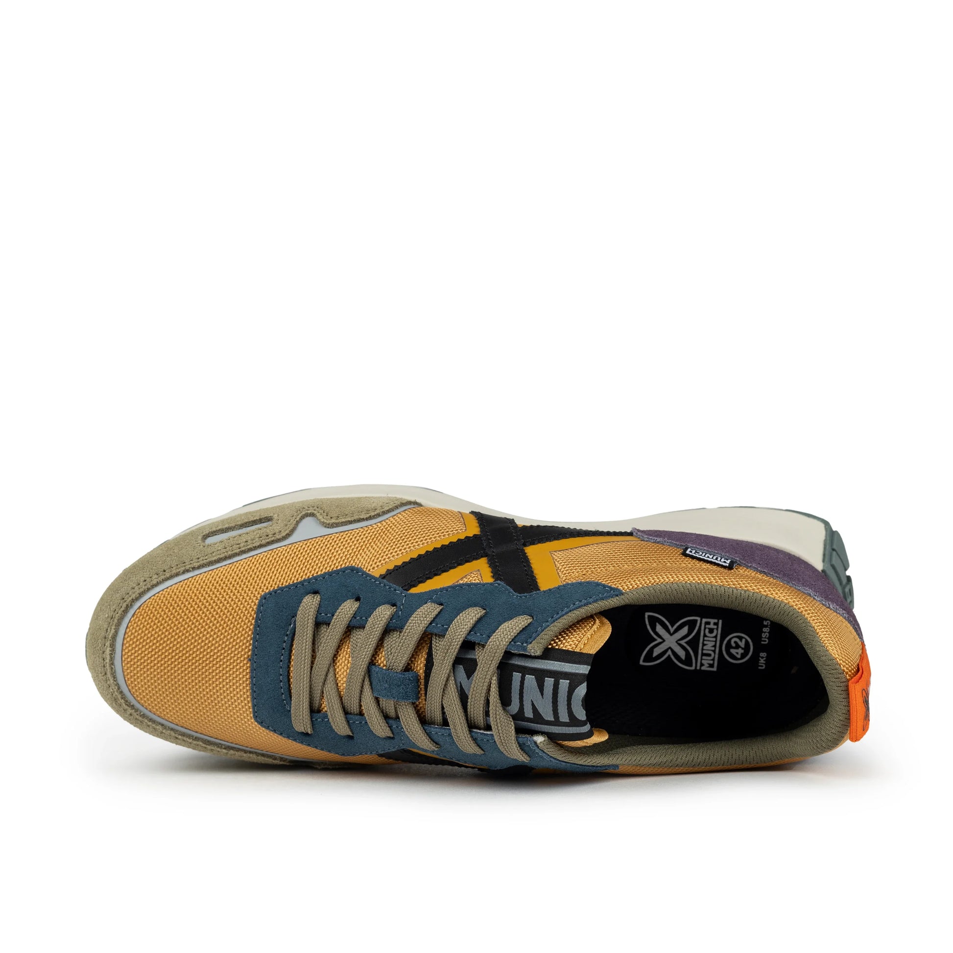 Sneakers de la marca munich unisex modelo xemine 68 en color amarillo