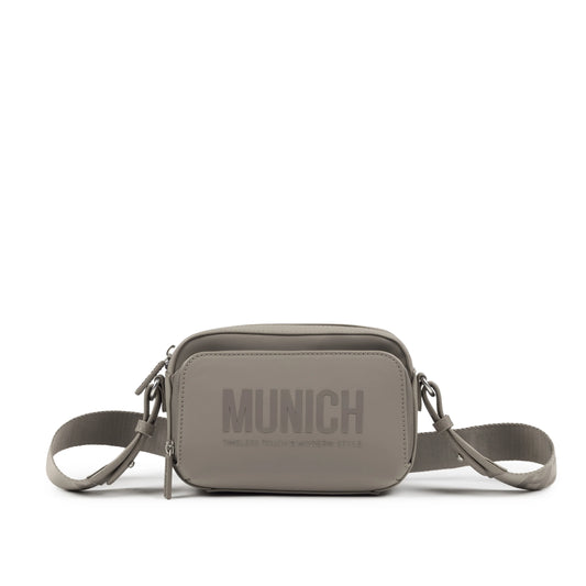 Bolsos Para Mujer De La Marca Munich Modelo Essence Crossbody Camera Taupe En Color Beige