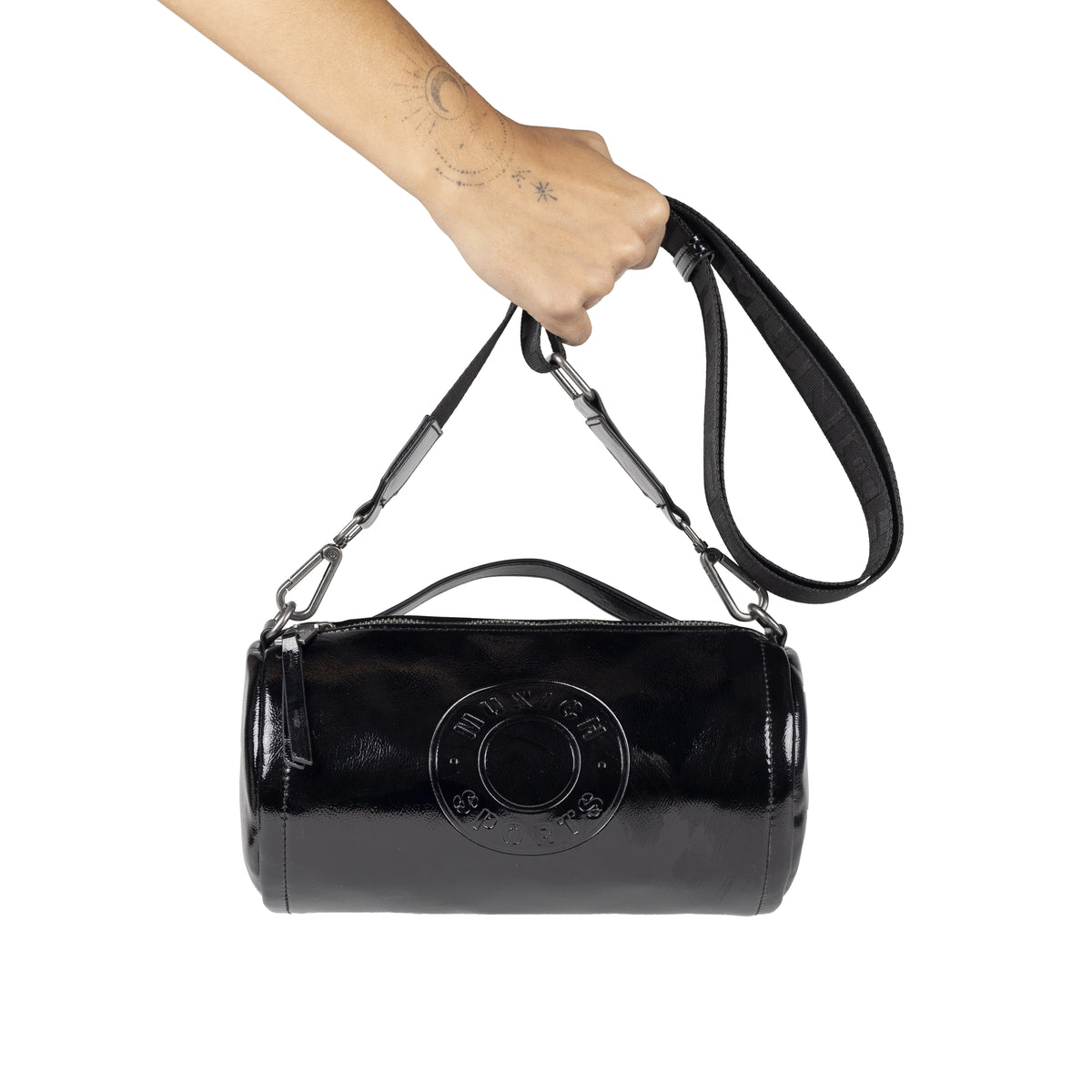 MUNICH MH Crossbody Barrel Black: sort taske til kvinder