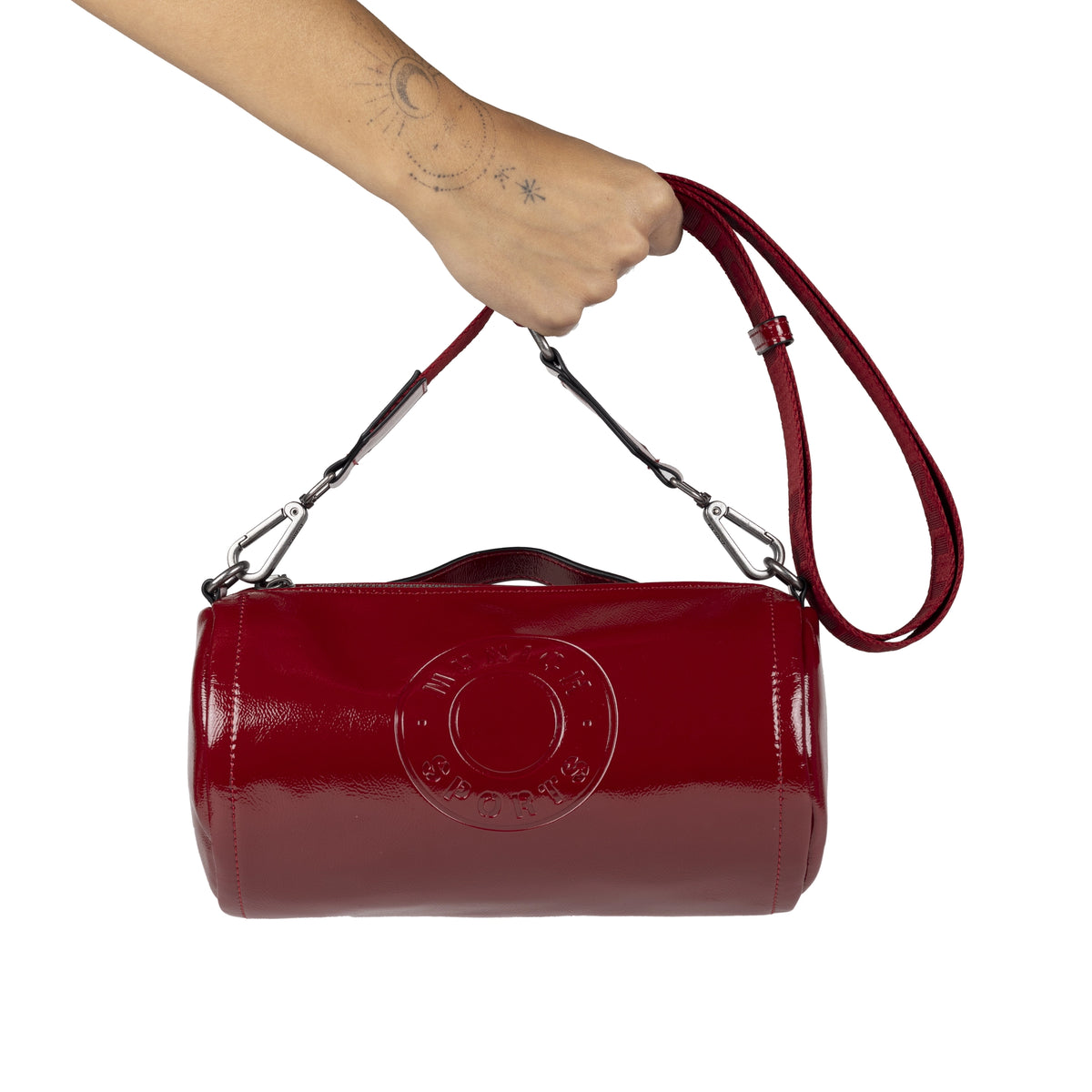 MUNICH MH Crossbody Barrel RED: rød taske til kvinder