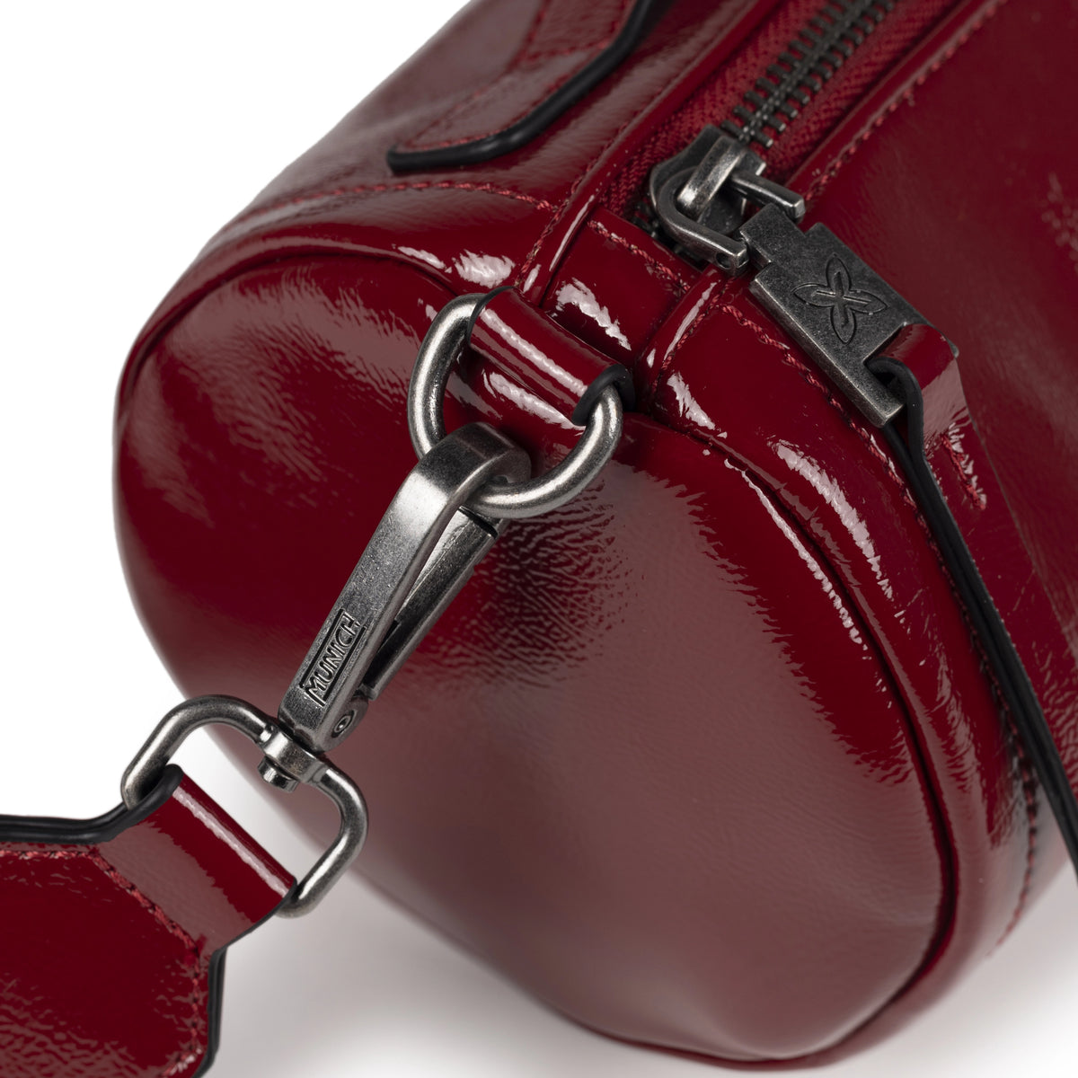 MUNICH MH Crossbody Barrel RED: rød taske til kvinder
