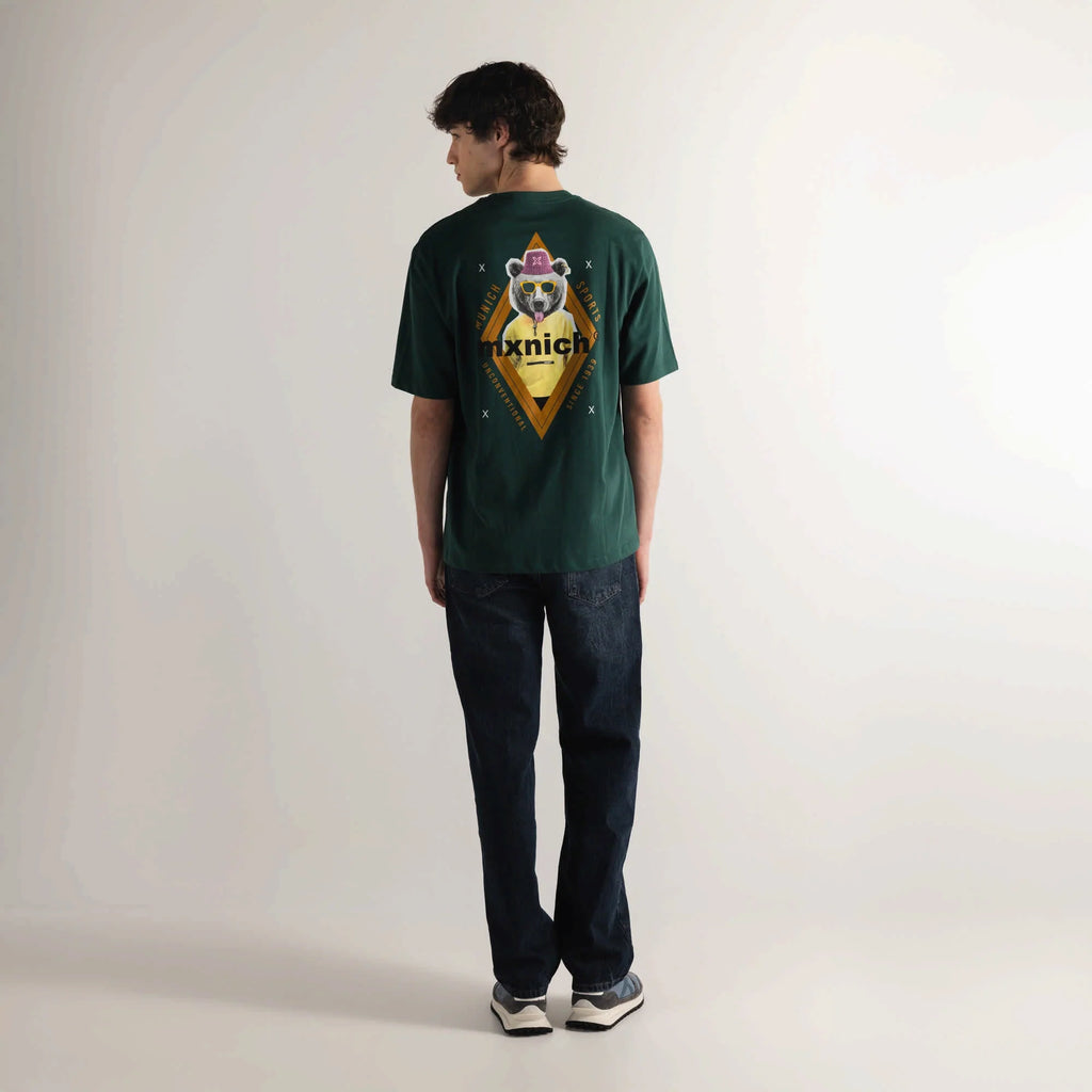 CAMISETA MUNICH PARA HOMBRE MODELO OVERSIZE T-SHIRT BEAR GREEN REFERENCIA 2507840