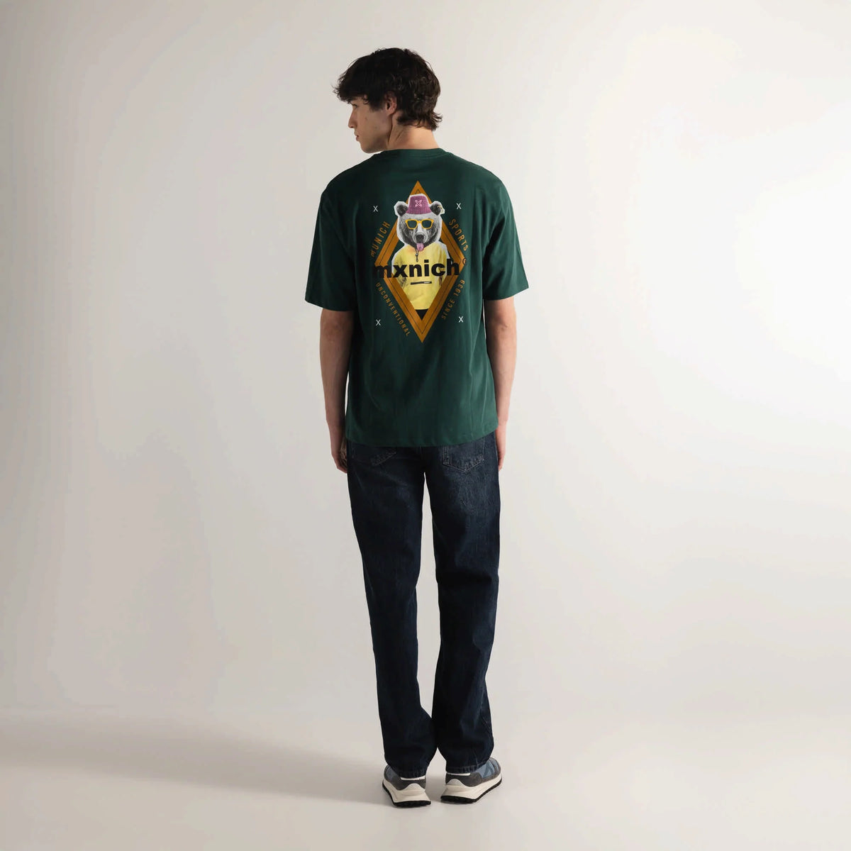 CAMISETA MUNICH PARA HOMBRE MODELO OVERSIZE T-SHIRT BEAR GREEN REFERENCIA 2507840