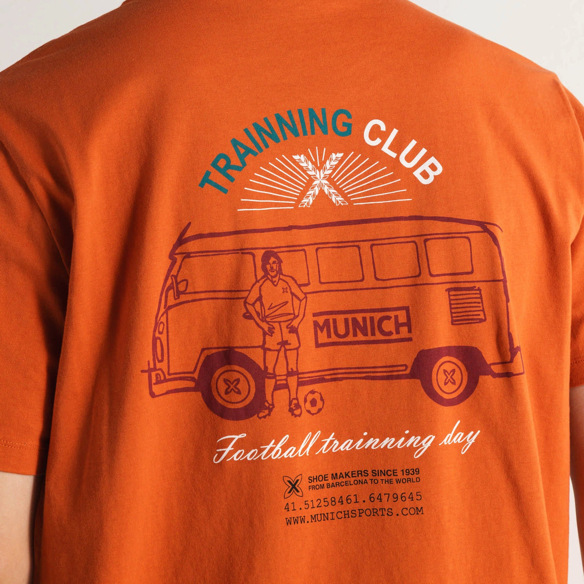 CAMISETA MUNICH PARA HOMBRE MODELO REGULAR T-SHIRT VAN TERRACOTA REFERENCIA 2507888