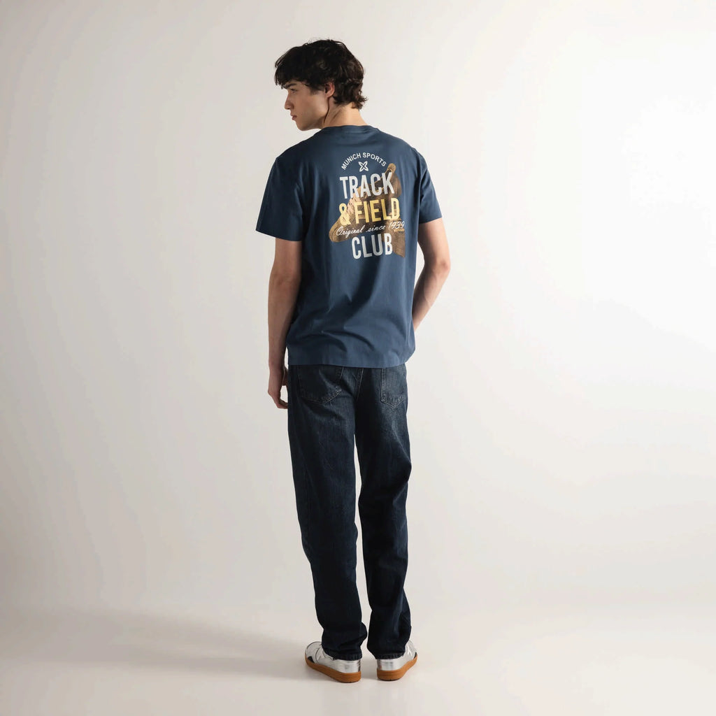 CAMISETA MUNICH PARA HOMBRE MODELO REGULAR T-SHIRT FIELD BLUE REFERENCIA 2507890