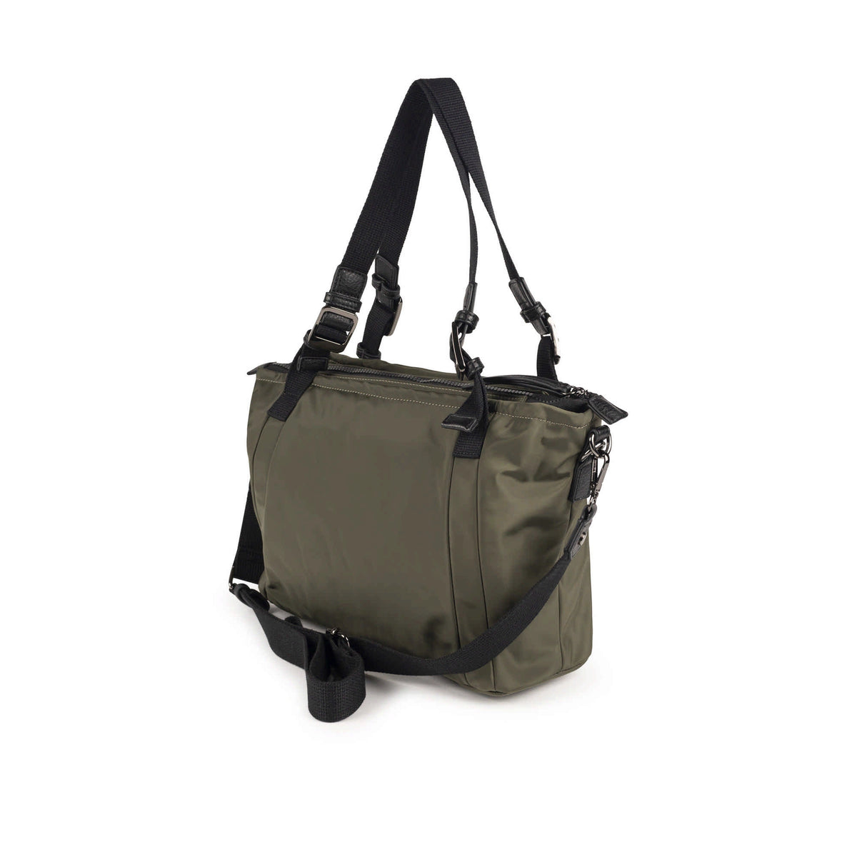 MUNICH Crossbody TOTE Khaki: グリーン バッグ レディース