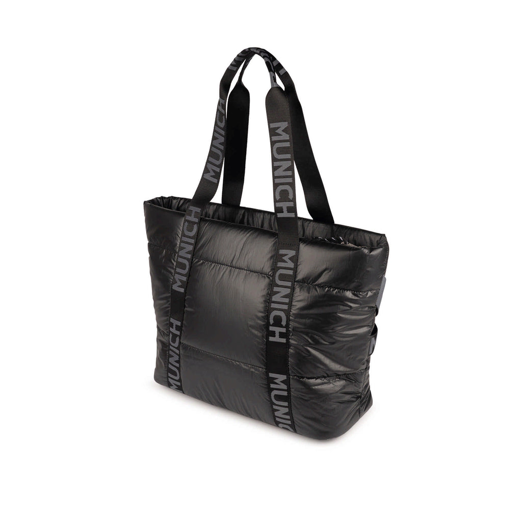 MUNICH Shopper Black: ブラック バッグ レディース