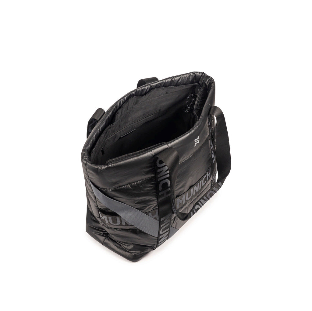 MUNICH Shopper Black: ブラック バッグ レディース
