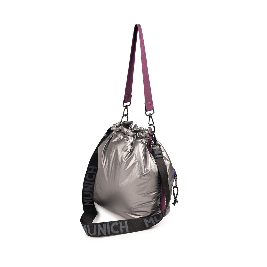 MUNICH Glossy Chrome Silver: シルバー バッグ レディース