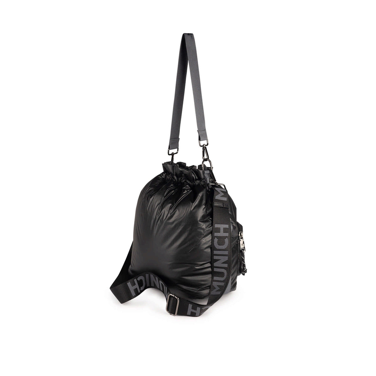 MUNICH Glossy Black: ブラック バッグ レディース