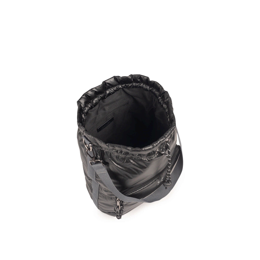 MUNICH Glossy Black: ブラック バッグ レディース