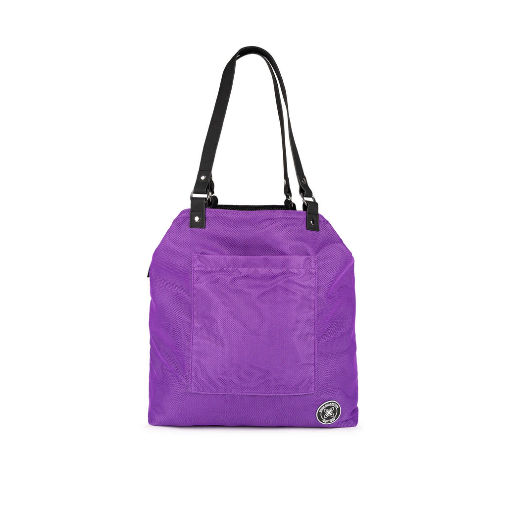 MUNICH TOTE Black/purple: ブラック バッグ レディース
