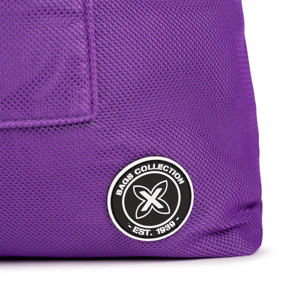 MUNICH TOTE Black/purple: ブラック バッグ レディース