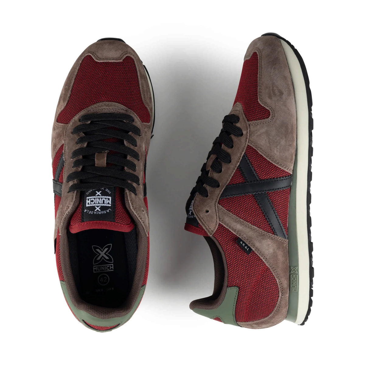 SNEAKERS MUNICH PARA HOMBRE MODELO MASSANA CLASSIC MAN 621 BURDEOS REFERENCIA 8620621