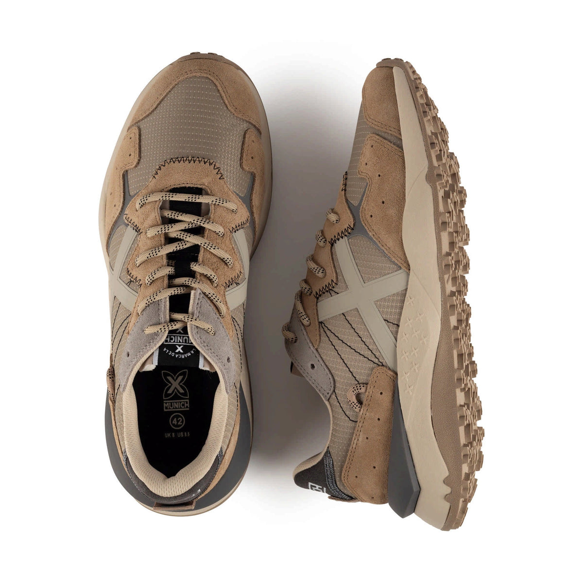 SNEAKERS MUNICH UNISEX MODELO SHIBUYA 46 BEIGE REFERENCIA 9880046