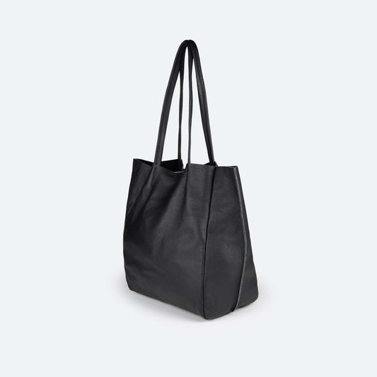 Sac de marque Munich pour femme, modèle Loft Woman Shopper Black en noir.