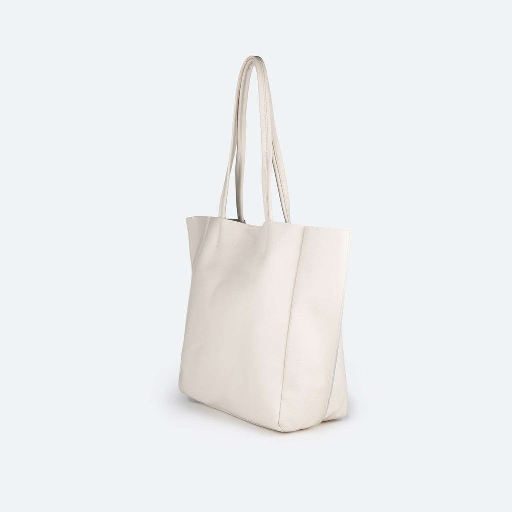 Borsa unisex del marchio Munich, modello Loft Woman Shopper Cream, di colore bianco.