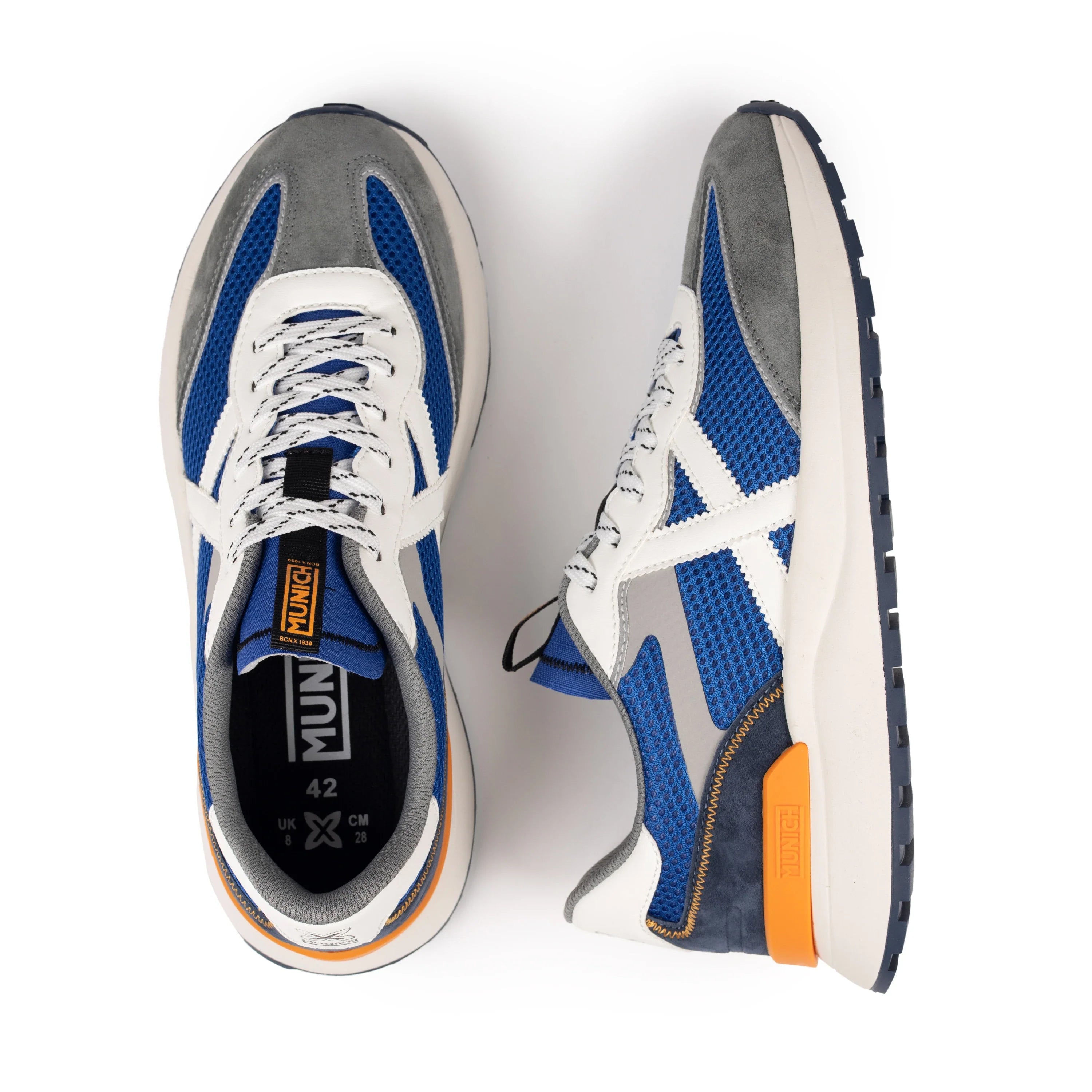 MUNICH Dynamix 15: blå sneakers för herr
