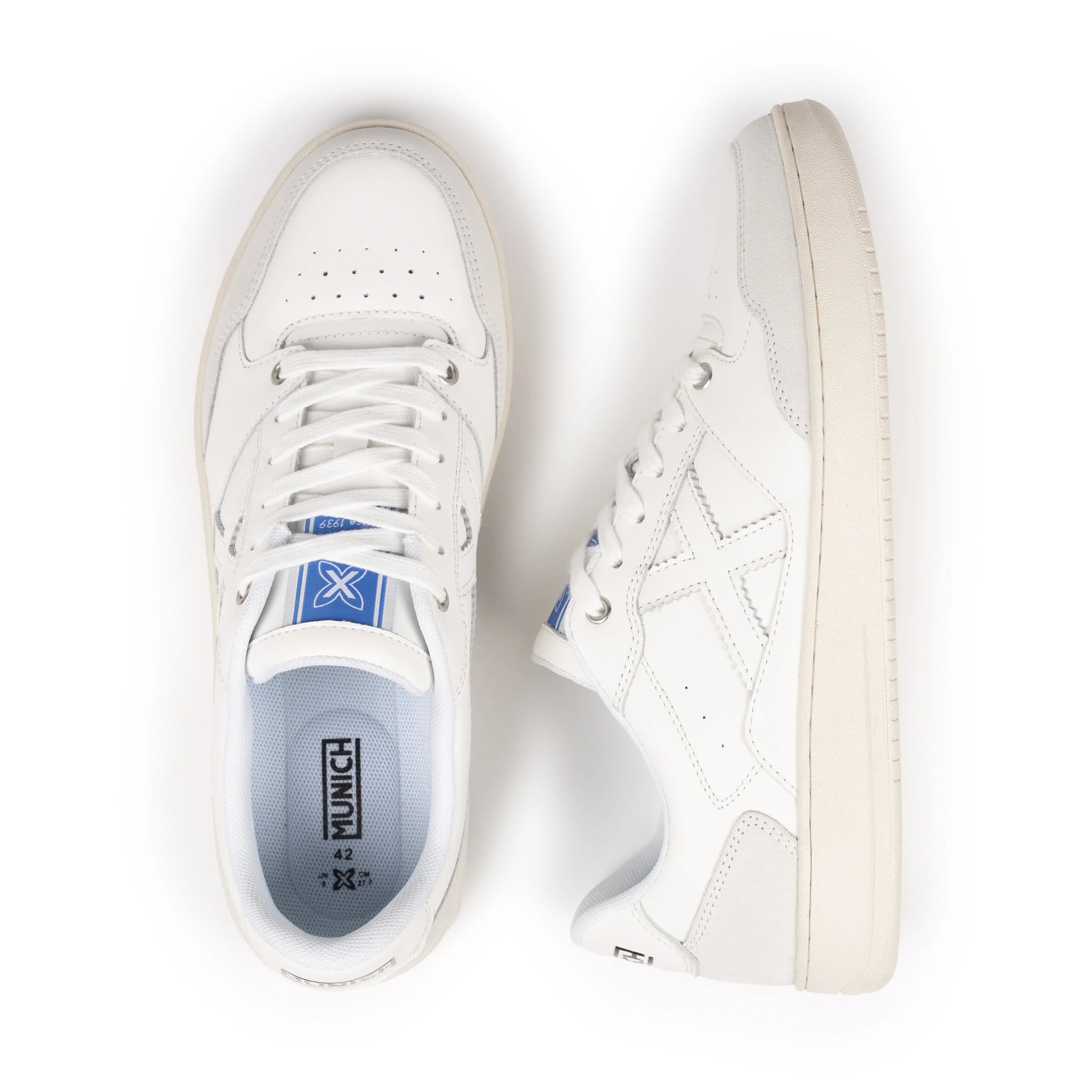 MUNICH Legit MAN 114: hvid sneakers til mænd