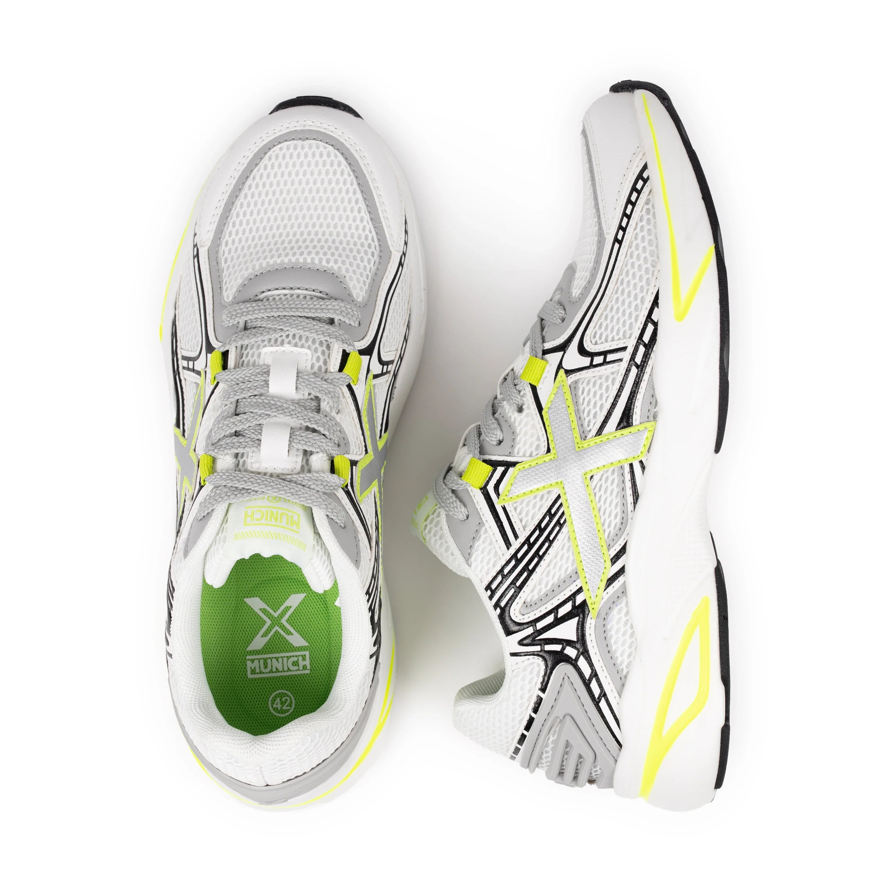 MUNICH M2000 05: blanc baskets pour homme