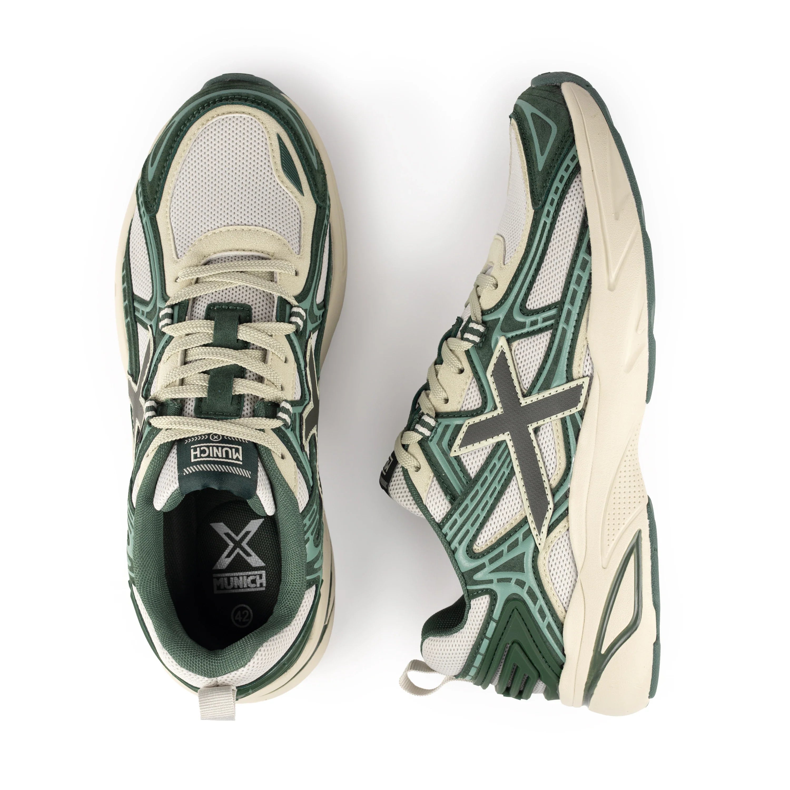 MUNICH M2000 08: zielony sneakersy dla mężczyzn