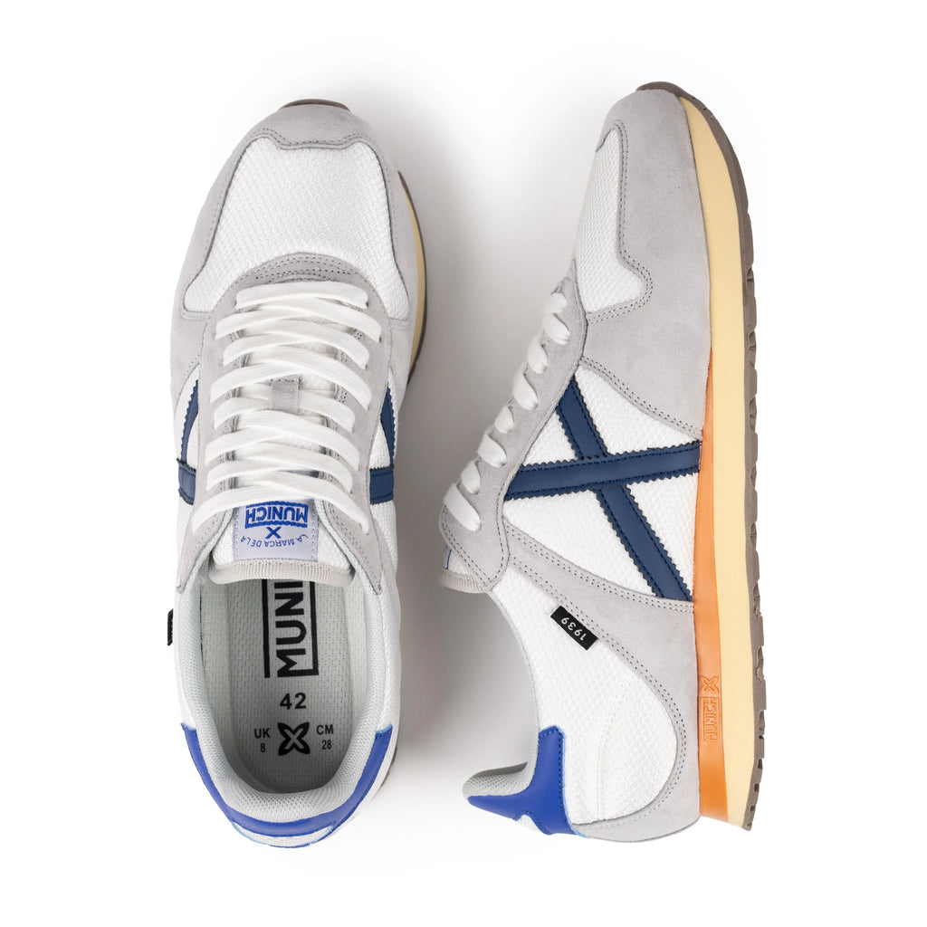 MUNICH Massana Classic MAN 600: white trainers for men