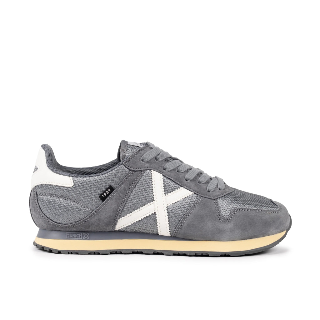 MUNICH Massana Classic MAN 602: grey trainers for men