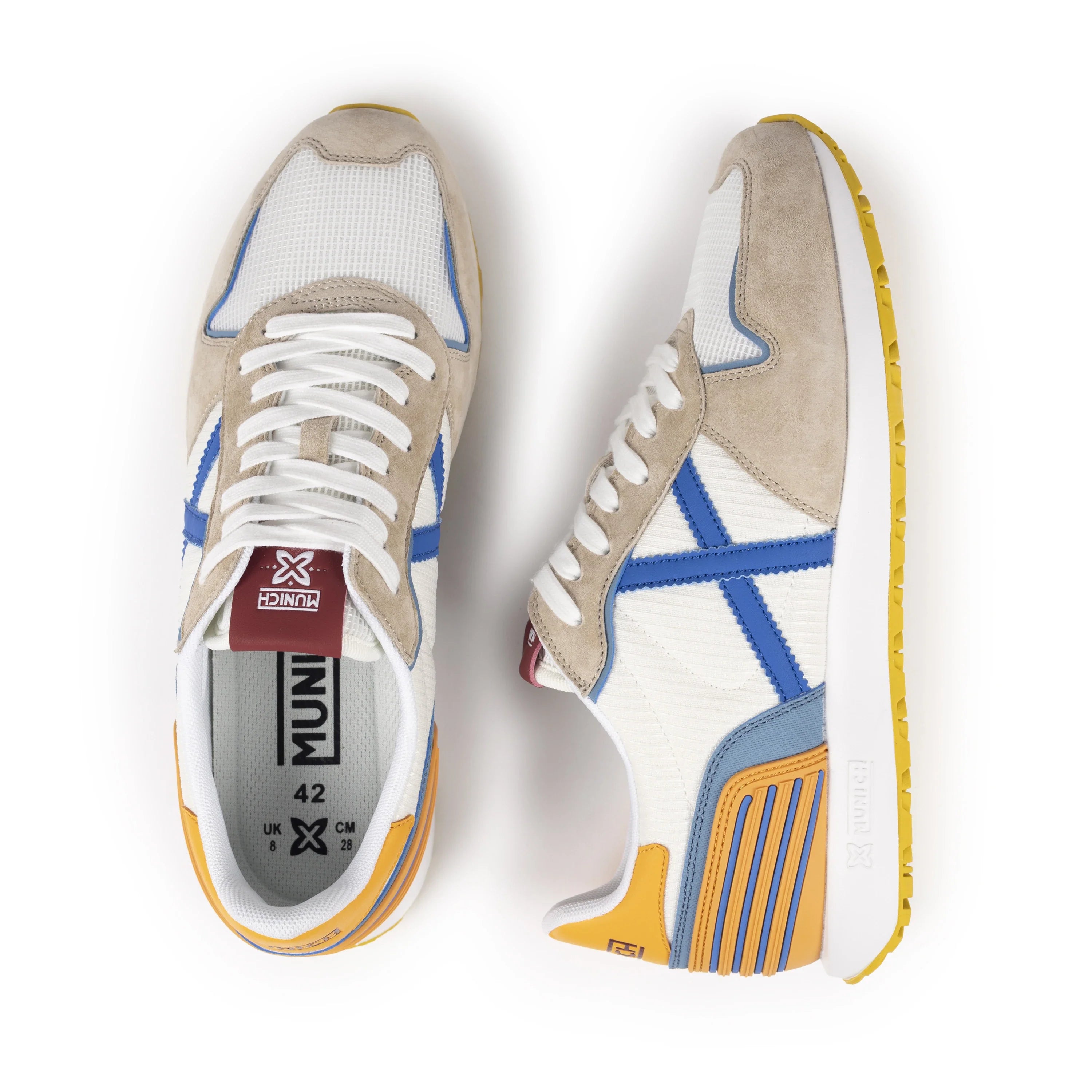 MUNICH Massana CLUB 606: wit sneakers voor heren