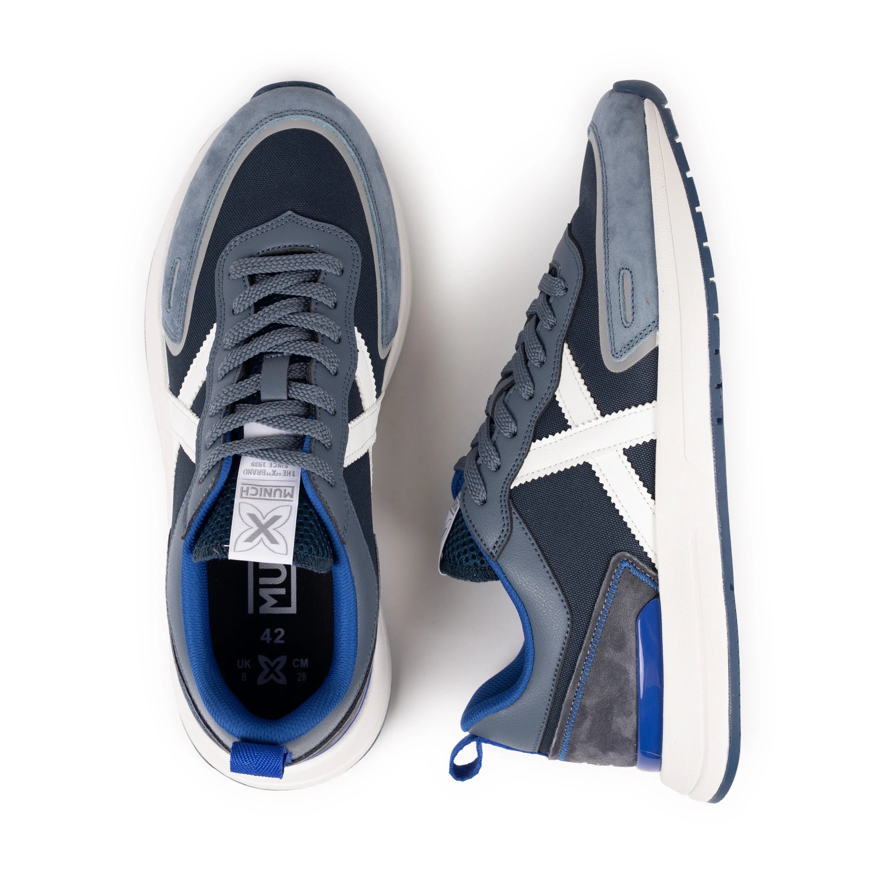 MUNICH Speed 20: bleu baskets pour homme