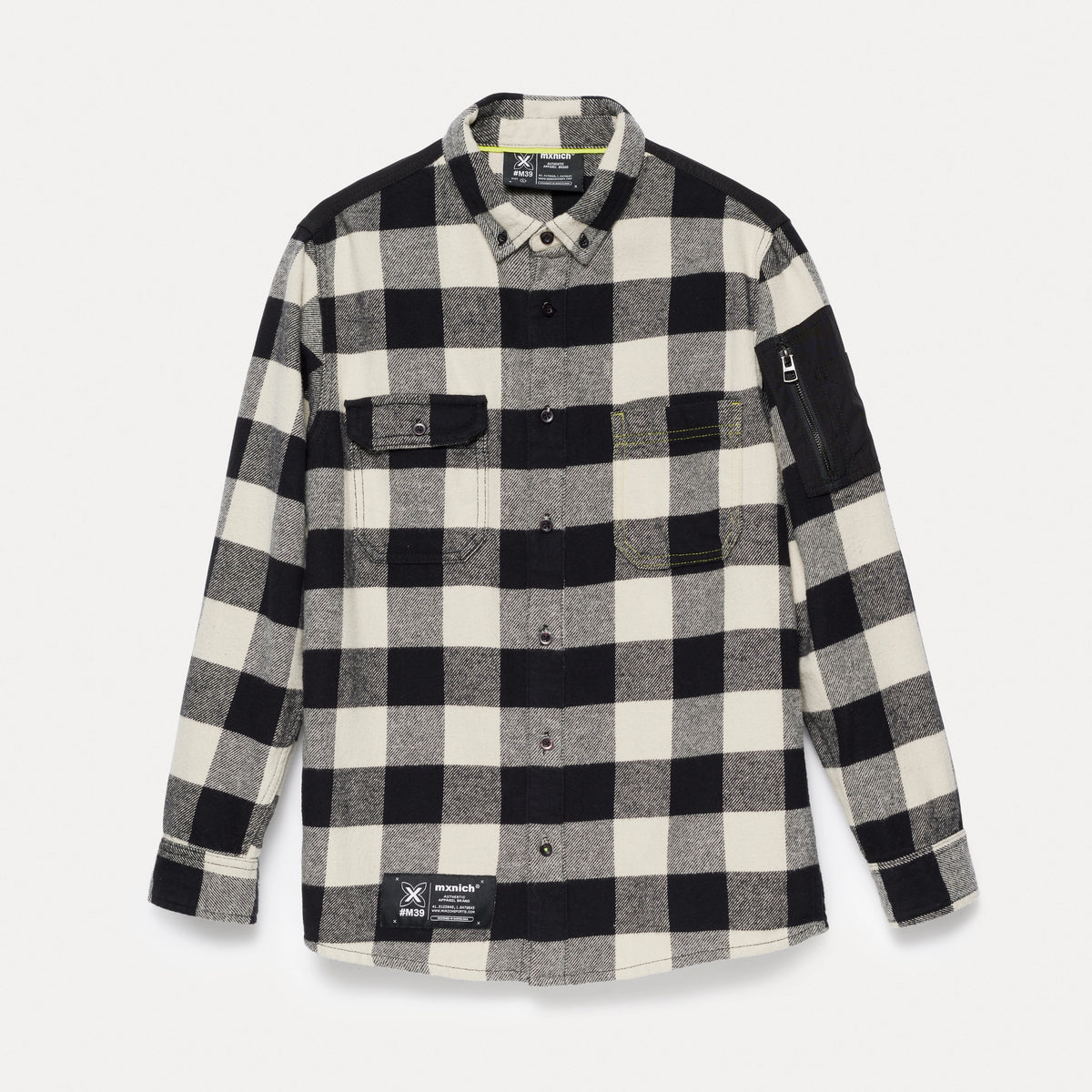 MUNICH Lambert Black & SAND: zwart camisas voor heren
