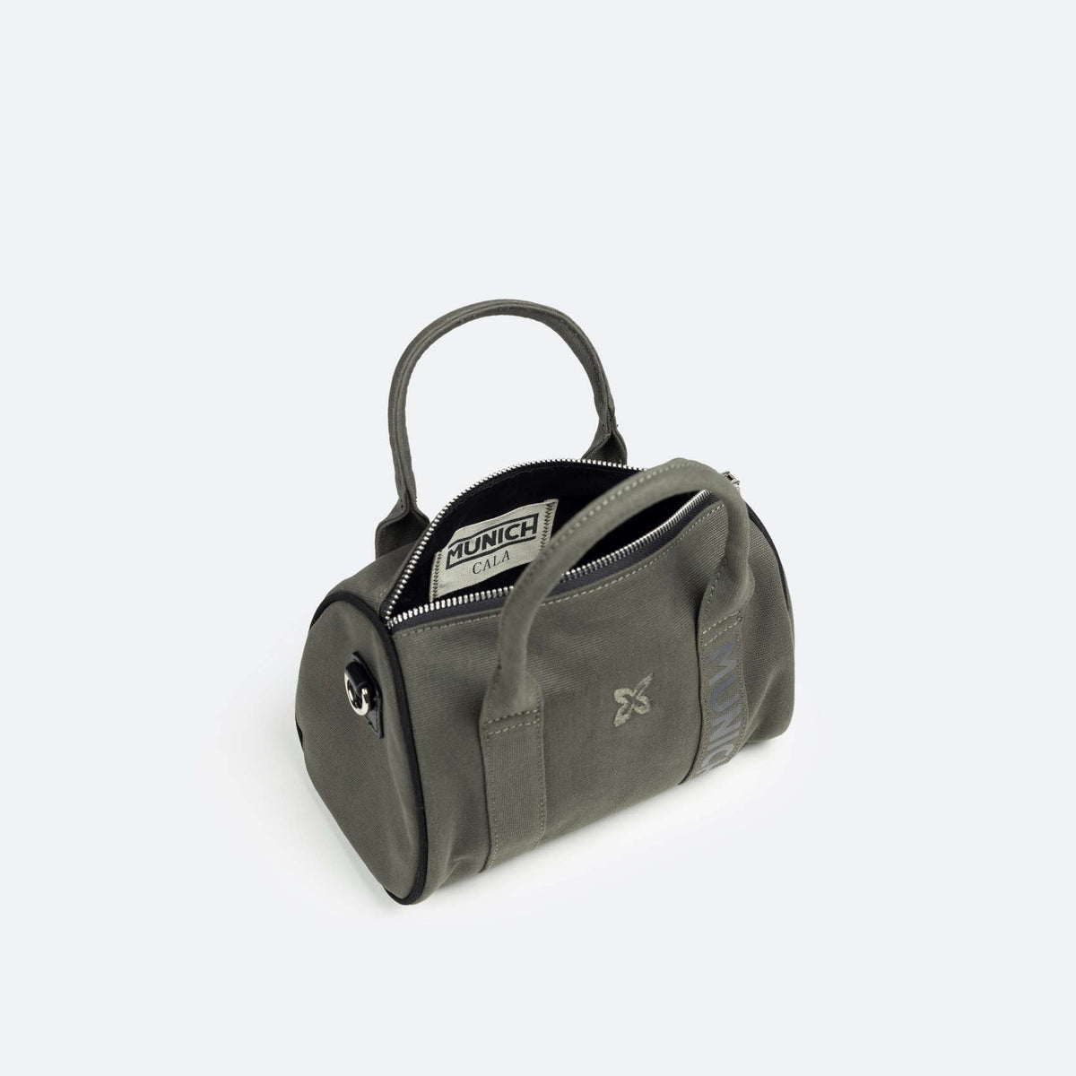 MUNICH CALA Crossbody Barrel C/khaki + Fucsia: caqui väska unisex