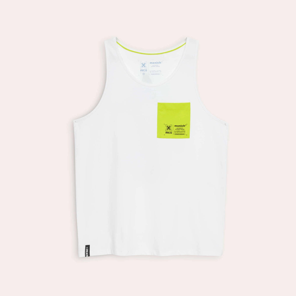 MUNICH TANK Pinapple Streetwear White: biały bluza unisex