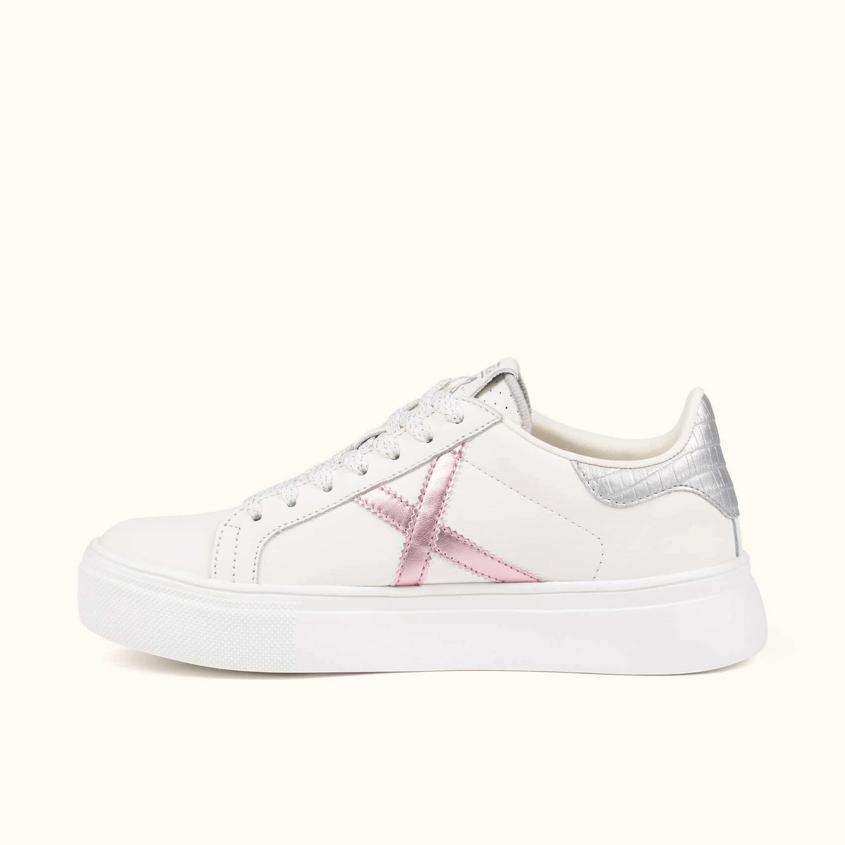 MUNICH RETE SKY 85: white trainers for women