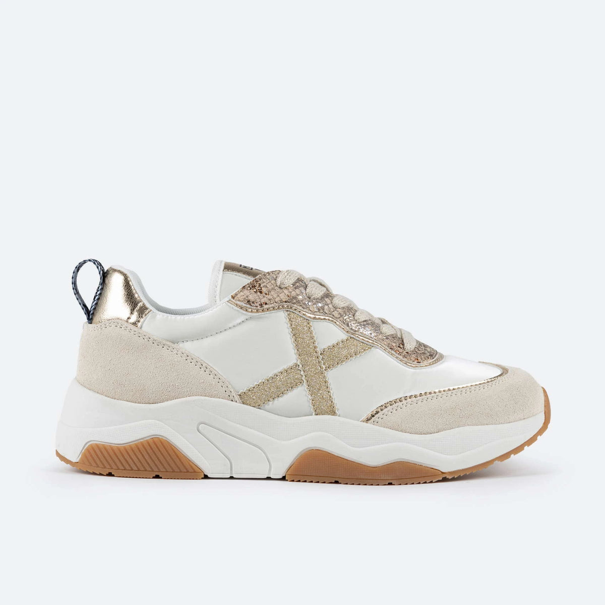 MUNICH WAVE 173: white trainers for women