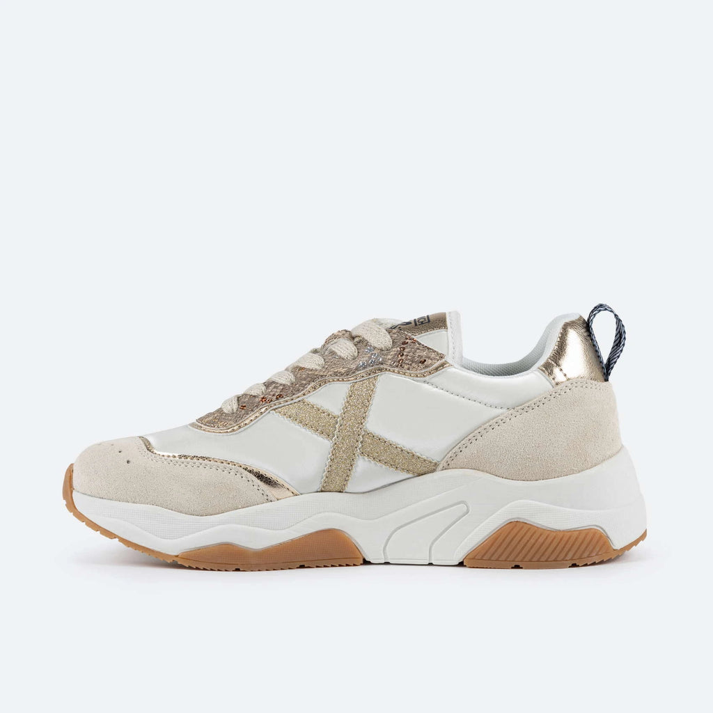 MUNICH WAVE 173: white trainers for women