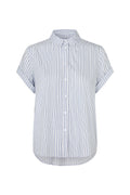 SAMSOE | CAMISAS | MUJER | MAJAN SS SHIRT 994H GRAY DAWN SMALL ST. | AZUL