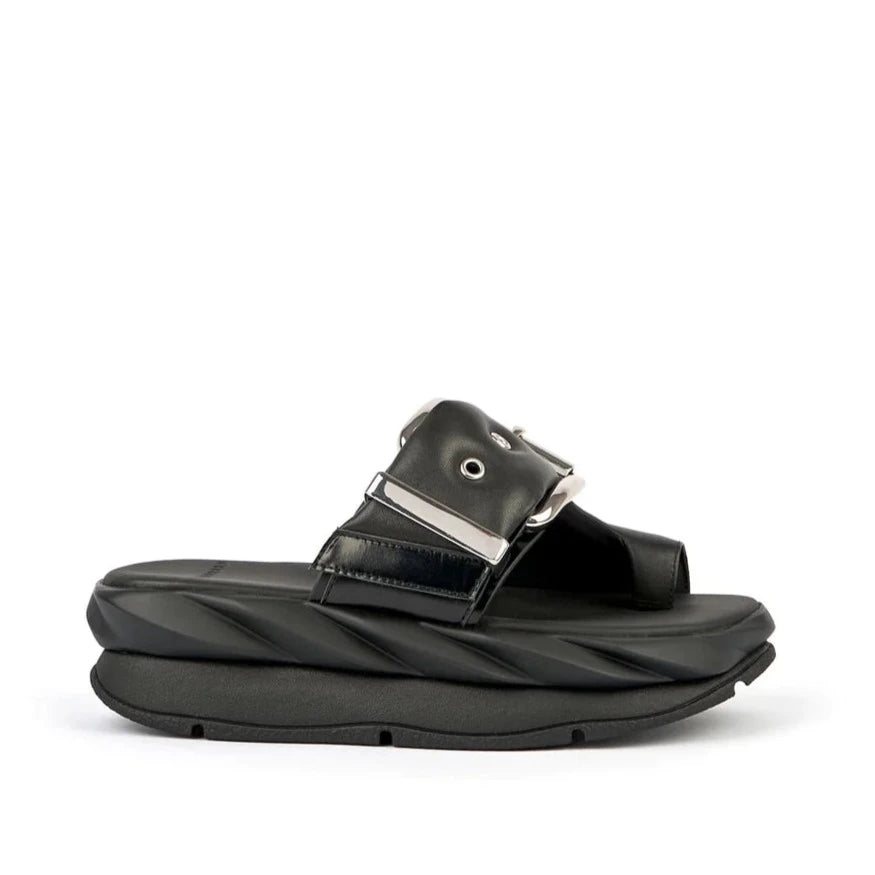 4CCCCEES Mellow GLOW Black: noir sandales pour femme
